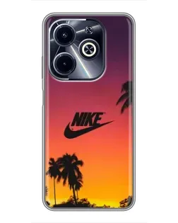 Чохол для Infinix Hot 40i з картинкою «Nike на заході сонця» Чохол для Infinix Hot 40i з картинкою «Nike на заході сонця»