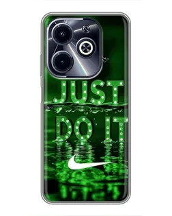 Чохол для Infinix Hot 40i з картинкою «Зелений неоновий Nike» Чохол для Infinix Hot 40i з картинкою «Зелений неоновий Nike»