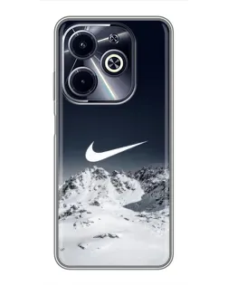 Чохол для Infinix Hot 40i з картинкою «Nike — зимові гори» Чохол для Infinix Hot 40i з картинкою «Nike — зимові гори»
