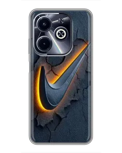Чохол для Infinix Hot 40i з картинкою «Об'ємний логотип Найк» Чохол для Infinix Hot 40i з картинкою «Об'ємний логотип Найк»