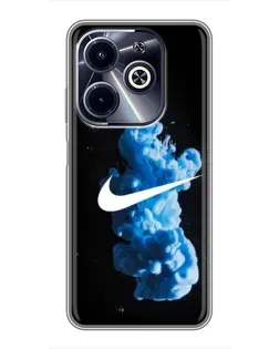 Чохол для Infinix Hot 40i з картинкою «Nike та синій дим» Чохол для Infinix Hot 40i з картинкою «Nike та синій дим»