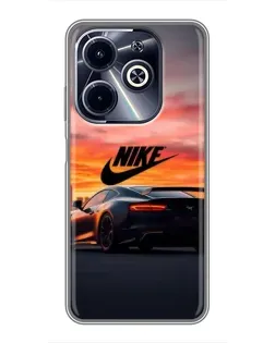 Чохол для Infinix Hot 40i з картинкою «Nike та суперкар» Чохол для Infinix Hot 40i з картинкою «Nike та суперкар»