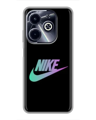 Чехол для Infinix Hot 40i с картинкой «Nike — городская ночь»