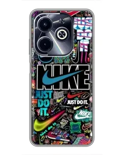 Чохол для Infinix Hot 40i з картинкою «Яскравий колаж Nike» Чохол для Infinix Hot 40i з картинкою «Яскравий колаж Nike»