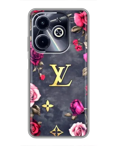 Чехол для Infinix Hot 40i с картинкой «Цветочный Louis Vuitton»