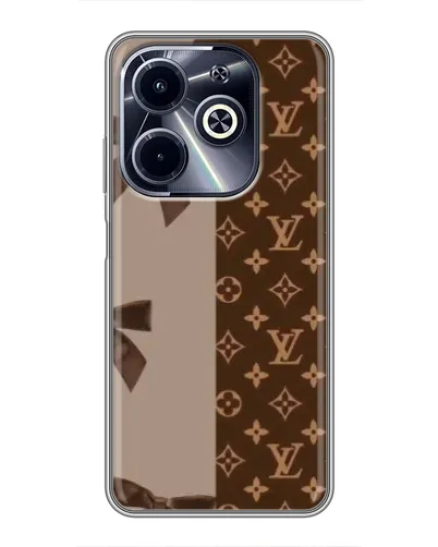 Чехол для Infinix Hot 40i с картинкой «Louis Vuitton — банты»