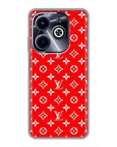 Чехол для Infinix Hot 40i с картинкой «Яркий паттерн LV»