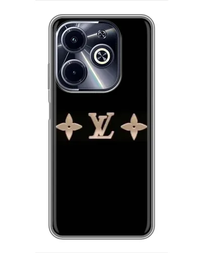 Чехол для Infinix Hot 40i с картинкой «Louis Vuitton — минимализм»
