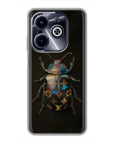 Чехол для Infinix Hot 40i с картинкой «LV — мраморный принт»
