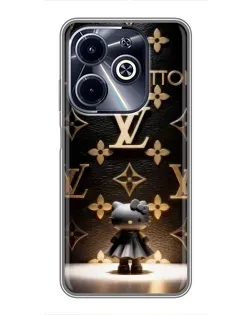 Чехол для Infinix Hot 40i с картинкой «Монограмма с фигурой»
