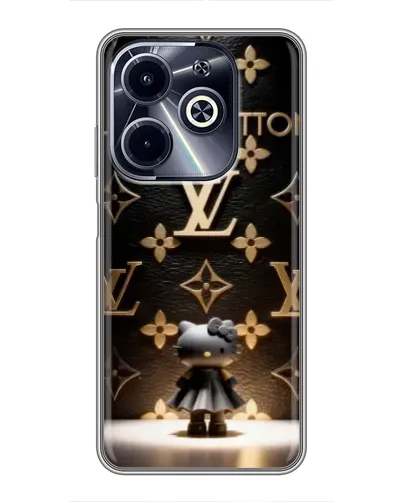 Чехол для Infinix Hot 40i с картинкой «Монограмма с фигурой»