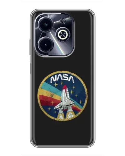 Чохол для Infinix Hot 40i з картинкою «NASA — емблема місії» Чохол для Infinix Hot 40i з картинкою «NASA — емблема місії»