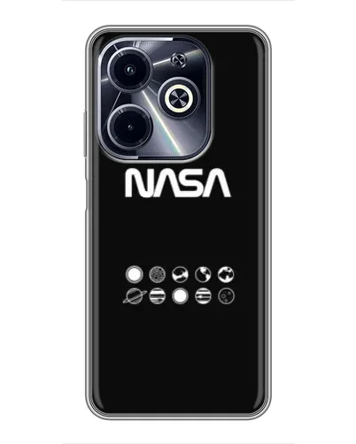 Чохол для Infinix Hot 40i з картинкою «NASA — технічний принт» Чохол для Infinix Hot 40i з картинкою «NASA — технічний принт»