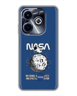 Чохол для Infinix Hot 40i з картинкою «NASA — місячна місія» Чохол для Infinix Hot 40i з картинкою «NASA — місячна місія»