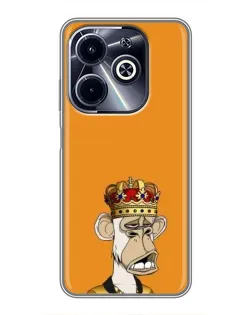 Чохол для Infinix Hot 40i з картинкою «Золота мавпа Bored Ape» Чохол для Infinix Hot 40i з картинкою «Золота мавпа Bored Ape»