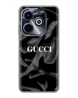 Чохол для Infinix Hot 40i з картинкою «Gucci — шовкові хвилі» Чохол для Infinix Hot 40i з картинкою «Gucci — шовкові хвилі»