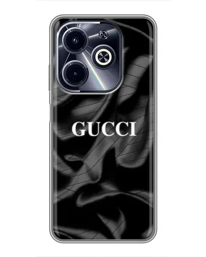Чохол для Infinix Hot 40i з картинкою «Gucci — шовкові хвилі» Чохол для Infinix Hot 40i з картинкою «Gucci — шовкові хвилі»