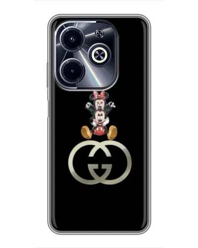 Чохол для Infinix Hot 40i з картинкою «Мінні Маус на лого» Чохол для Infinix Hot 40i з картинкою «Мінні Маус на лого»
