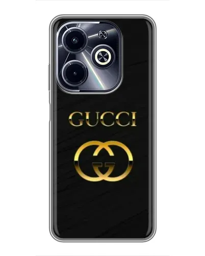 Чохол для Infinix Hot 40i з картинкою «Золотий логотип Gucci» Чохол для Infinix Hot 40i з картинкою «Золотий логотип Gucci»