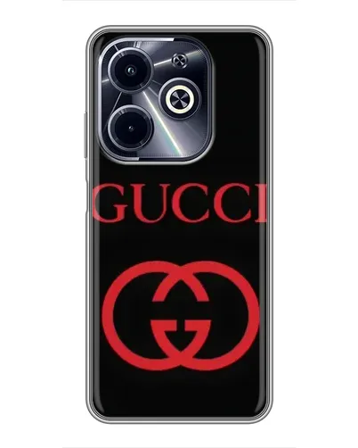 Чохол для Infinix Hot 40i з картинкою «Gucci — червоний логотип» Чохол для Infinix Hot 40i з картинкою «Gucci — червоний логотип»