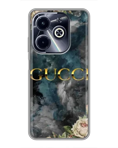Чохол для Infinix Hot 40i з картинкою «Абстрактні квіти Gucci» Чохол для Infinix Hot 40i з картинкою «Абстрактні квіти Gucci»