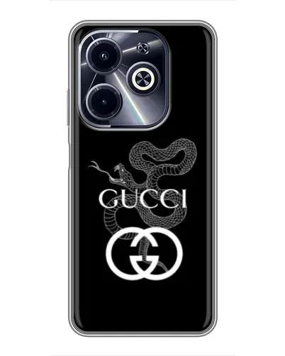 Чохол для Infinix Hot 40i з картинкою «Gucci — срібна змія» Чохол для Infinix Hot 40i з картинкою «Gucci — срібна змія»