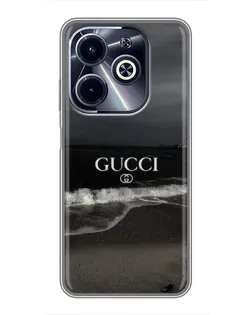 Чохол для Infinix Hot 40i з картинкою «Gucci — морський прибій»