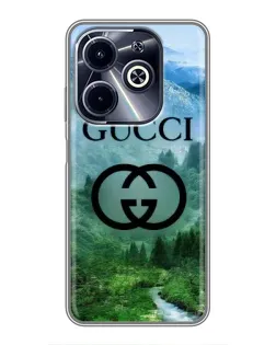 Чохол для Infinix Hot 40i з картинкою «Gucci — гірський пейзаж»