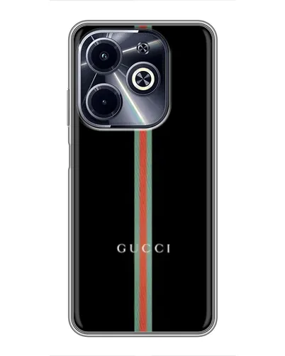 Чехол для Infinix Hot 40i с картинкой «Gucci — строгая линия» Чехол для Infinix Hot 40i с картинкой «Gucci — строгая линия»