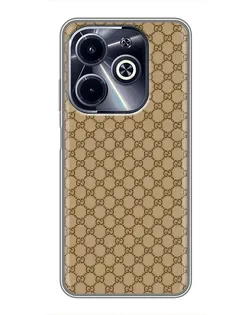 Чехол для Infinix Hot 40i с картинкой «Gucci — классический беж» Чехол для Infinix Hot 40i с картинкой «Gucci — классический беж»