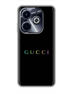 Чехол для Infinix Hot 40i с картинкой «Gucci — неоновый минимализм» Чехол для Infinix Hot 40i с картинкой «Gucci — неоновый минимализм»