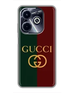 Чехол для Infinix Hot 40i с картинкой «Gucci — темно-зеленый градиент» Чехол для Infinix Hot 40i с картинкой «Gucci — темно-зеленый градиент»