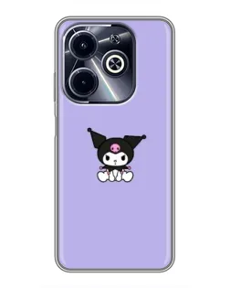 Чохол для Infinix Hot 40i з картинкою «Kuromi — фіолетовий мінімалізм» Чохол для Infinix Hot 40i з картинкою «Kuromi — фіолетовий мінімалізм»