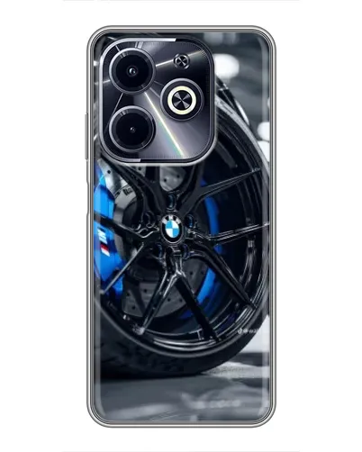 Чехол для Infinix Hot 40i с картинкой «Колесо BMW вблизи» Чехол для Infinix Hot 40i с картинкой «Колесо BMW вблизи»