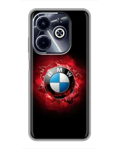 Чехол для Infinix Hot 40i с картинкой «Логотип BMW — вспышка» Чехол для Infinix Hot 40i с картинкой «Логотип BMW — вспышка»