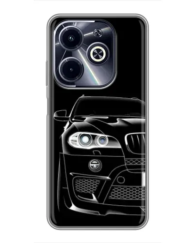 Чехол для Infinix Hot 40i с картинкой «Темный силуэт BMW» Чехол для Infinix Hot 40i с картинкой «Темный силуэт BMW»