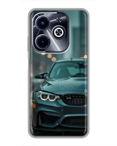 Чехол для Infinix Hot 40i с картинкой «BMW в огнях города» Чехол для Infinix Hot 40i с картинкой «BMW в огнях города»