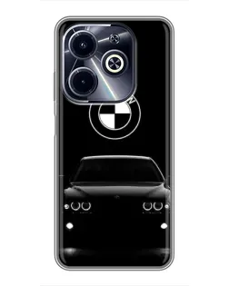 Чехол для Infinix Hot 40i с картинкой «BMW — взгляд из темноты»