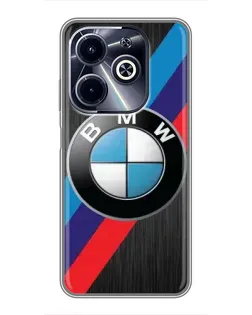 Чехол для Infinix Hot 40i с картинкой «BMW M-stripes стиль»