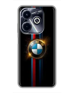 Чехол для Infinix Hot 40i с картинкой «BMW M-Power неон»