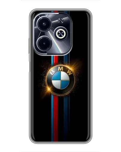 Чехол для Infinix Hot 40i с картинкой «BMW M-Power неон» Чехол для Infinix Hot 40i с картинкой «BMW M-Power неон»