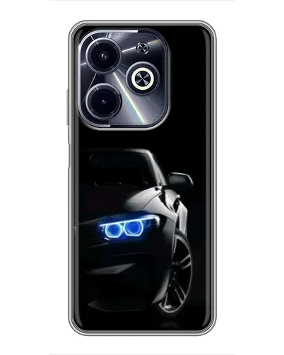 Чехол для Infinix Hot 40i с картинкой «BMW — ночной взгляд» Чехол для Infinix Hot 40i с картинкой «BMW — ночной взгляд»