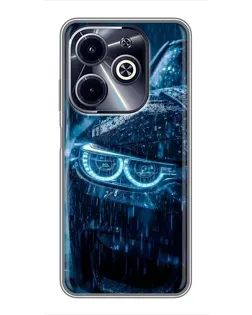 Чехол для Infinix Hot 40i с картинкой «BMW под дождем»