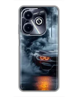 Чехол для Infinix Hot 40i с картинкой «BMW M-Power — абстракция»