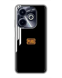 Чехол для Infinix Hot 40i с картинкой «PUBG — вертикальные линии»
