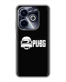 Чехол для Infinix Hot 40i с картинкой «PUBG — классический лого»