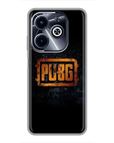 Чехол для Infinix Hot 40i с картинкой «PUBG — золотой логотип» Чехол для Infinix Hot 40i с картинкой «PUBG — золотой логотип»