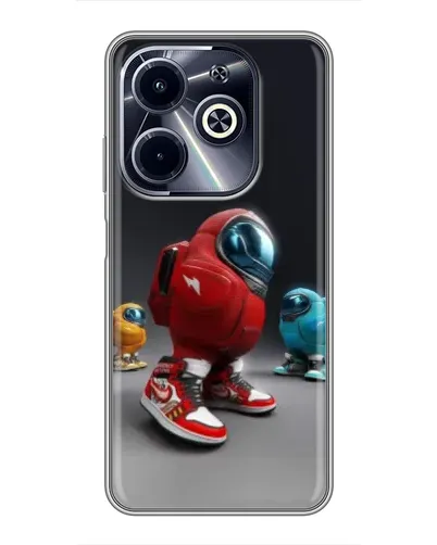 Чехол для Infinix Hot 40i с картинкой «Among Us — 3D стиль» Чехол для Infinix Hot 40i с картинкой «Among Us — 3D стиль»