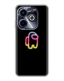 Чехол для Infinix Hot 40i с картинкой «Among Us градиент»