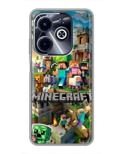 Чехол для Infinix Hot 40i с картинкой «Замок Minecraft» Чехол для Infinix Hot 40i с картинкой «Замок Minecraft»